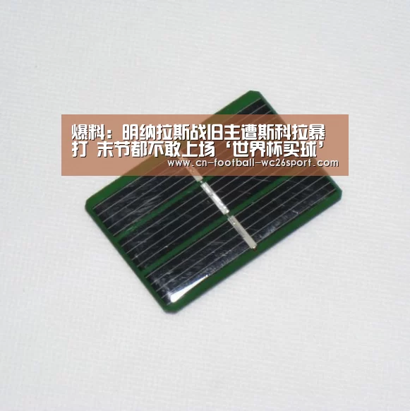 爆料:明纳拉斯战旧主遭斯科拉暴打 末节都不敢上场‘世界杯买球’(图2) 世界杯买球