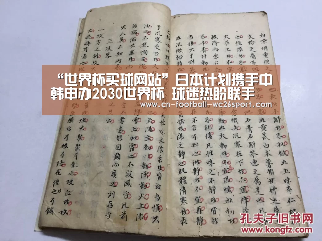 “世界杯买球网站”日本计划携手中韩申办2030世界杯 球迷热盼联手(图2) 世界杯买球